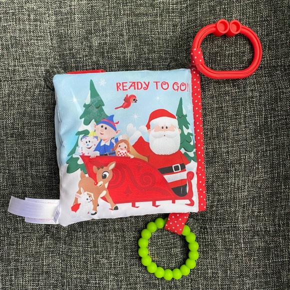 Cloth Christmas Crinkle Baby Book - Picture 3 of 5